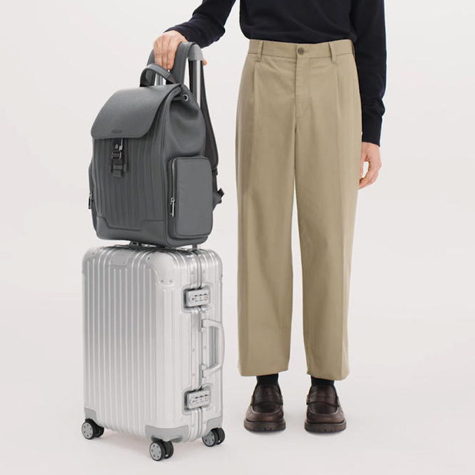 rimowa neverstill leather backpack large